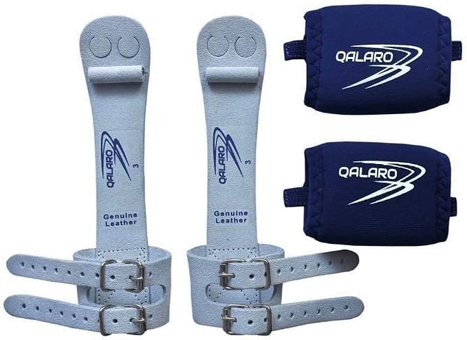 Double Buckle Grips for Girls Gymnastics | Dowel Grips, 4" Wristbands, Grip Bag | Gymnastics Grips for Girls | Youth Bar Grips | Gymnastics Gloves