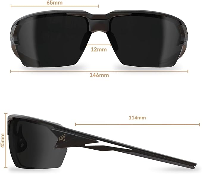 EDGE Pumori Z87 Safety Rated, Adjustable TPR With Anti-Slip Features, Flexible Polycarbonate Frames with Nylon Lenses
