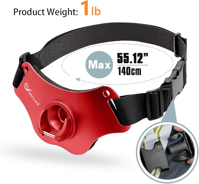 SANLIKE Fishing Belt Fight Belt Adjustable Aluminum Waist Fighting Belt Rod Holder Stand-up Fishing Belt