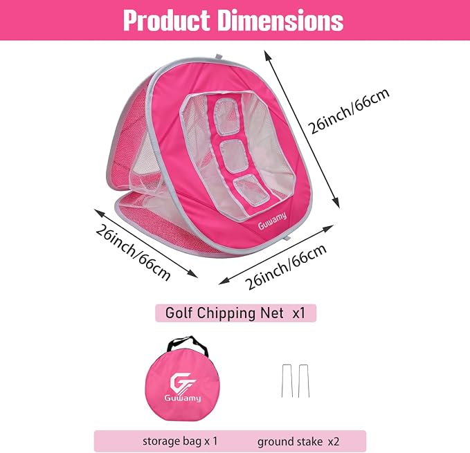 3-in-1 Pop Up Golf Chipping Net – Precision & Distance Trainer, Easy Indoor/Outdoor Setup – Ideal Gift