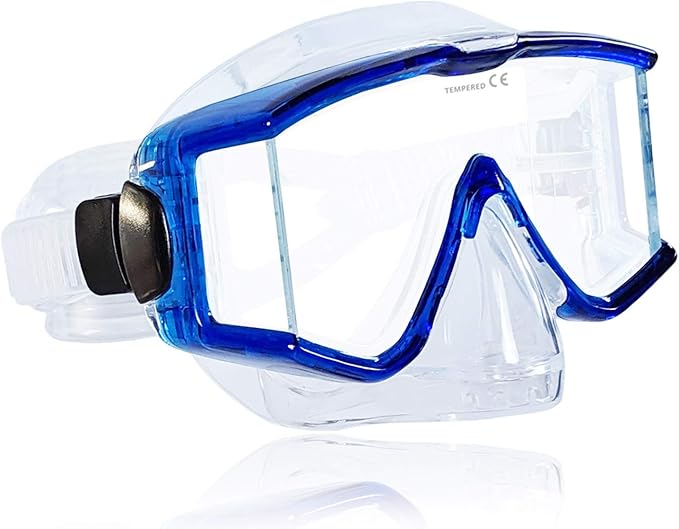 Tilos Single Lens Panoramic Large Wide View Mask for Scuba Diving & Snorkeling