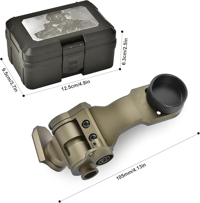 Dovetail Night Vision J Arm PVS 14 J-arm Headmount Mount NVG Helmet Mount Dovetail G24 Metal J arm NVG Mount for Goggles Binoculars All Models of PVS-14 Mount
