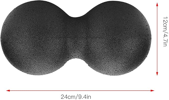 EPP Foam Massage Ball, Firm High Density Deep Tissue Massage Ball for Myofascial Release Trigger Point Therapy for Muscle Soreness Recovery Yoga Fitness Athletes (24x12cm Double Ball)