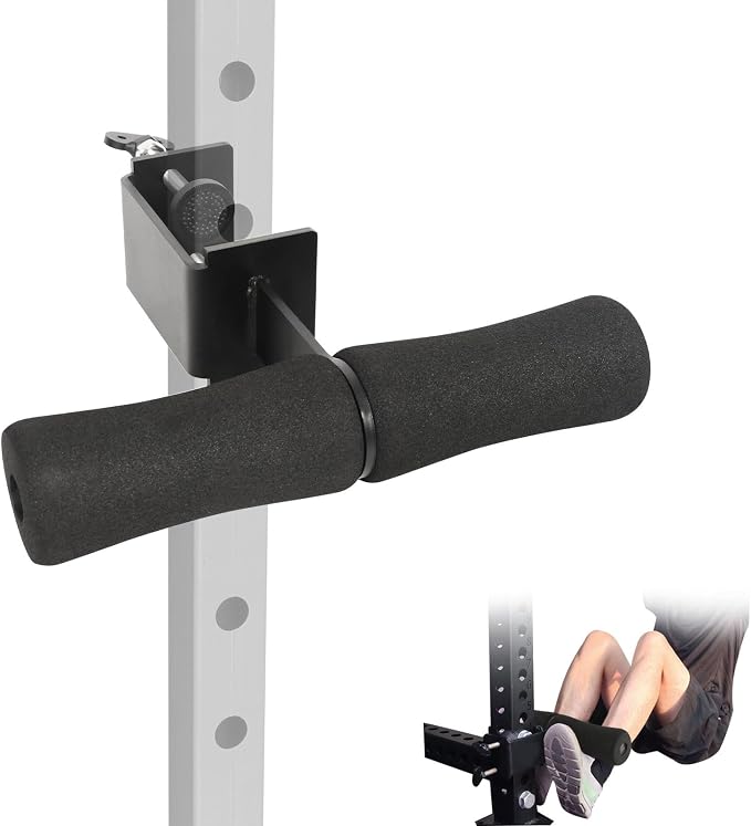 Nordic Hamstring Curl Squat Rack Attachment: Leg & Ab Workout for Power Rack Nordic Hamstring Curl, Sit-ups, Bulgarian Split Squat for Home Gym