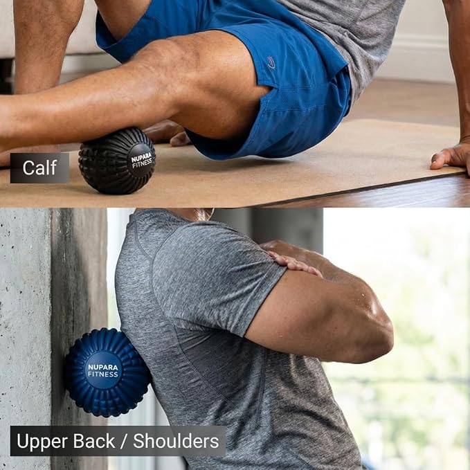 Massage Ball - Myofascial Release Ball for Recovery in Muscles, Shoulder, and Back. Trigger Point Massage and Pressure Point Therapy. (5-inch)
