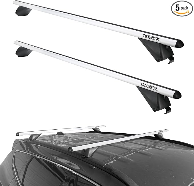 Aero Aluminum Universal Roof Rack Cross Bars, Existing Raised Side Rail with Gap -200 lbs Load Capacity (New 52 inches)