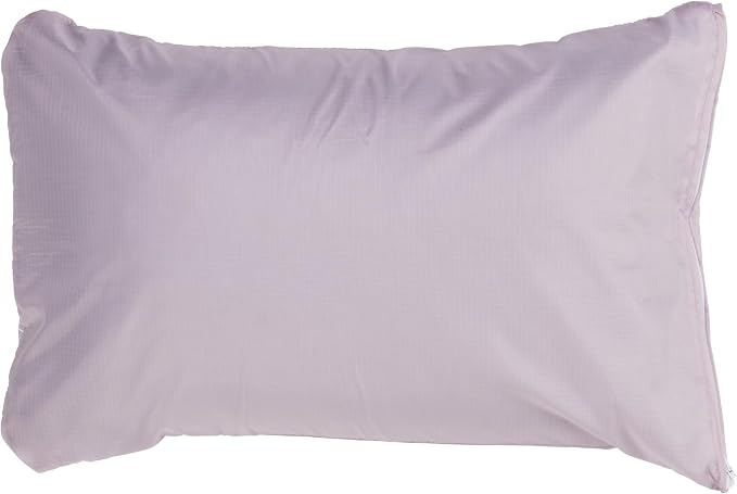 KLYMIT Drift Camping Pillow | Lightweight, Travel Head Rest for Sleep Filled with Shredded Memory Foam, Reversible Outer Cover for Extended Use, Regular Size — Orchid