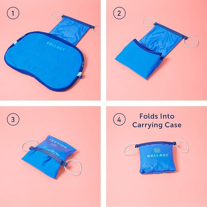 Ballast Camping Pillow – Comfy, Durable & Ultra-Light Compact, Stays Put with Patented Pouch, Inflatable Pillow for Camping, Backpacking, Beaches, Pools, Hiking, Festivals and Travel