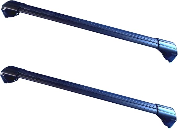 ROKIOTOEX Roof Rack Crossbars Noise Reduction Rubber Strips - Only Fits T-Slot top Width 10~11 mm - 2 Black Striped Strips |107cm or 42" Length - Cross Bar Wind-Noise Reduction Sealing Replacement
