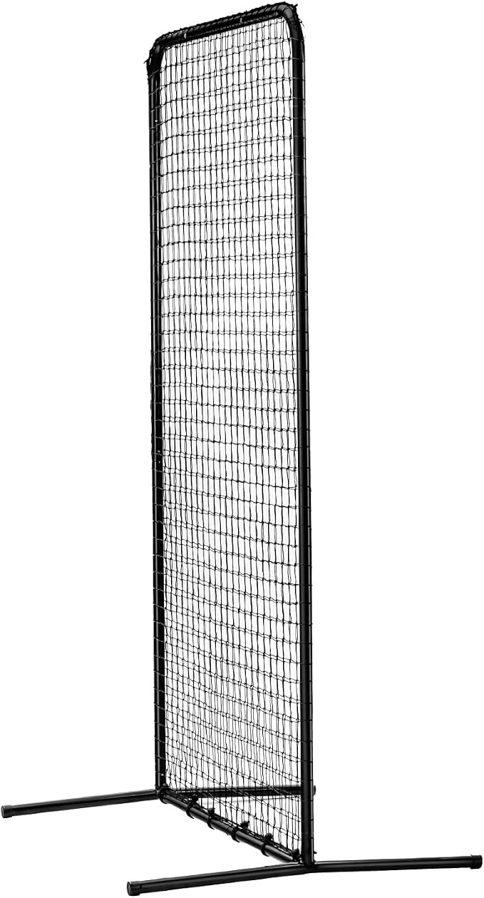 VEVOR Batting Screen - Baseball & Softball Protector with Carry Bag & Ground Stakes, Pitching Net for Pitchers Protection