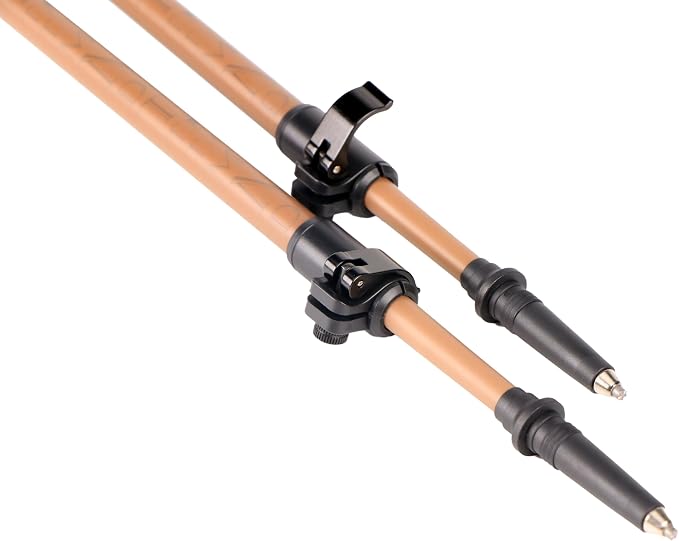 Carbon Fiber Trekking Poles Ultra Lightweight Hiking Poles Walking Sticks with Cork and EVA Foam Grips Quick Adjustable Flip Locks