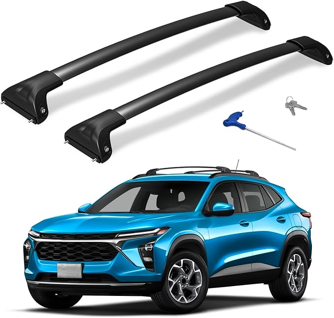 300lbs Lockable Roof Rack Cross Bars Compatible with 2023-2026 Chevrolet Chevy Trax 2RS ACTIV LT, Aluminum Roof Rails Crossbar for Cargo Carrier Luggage Kayak Canoe Snowboard