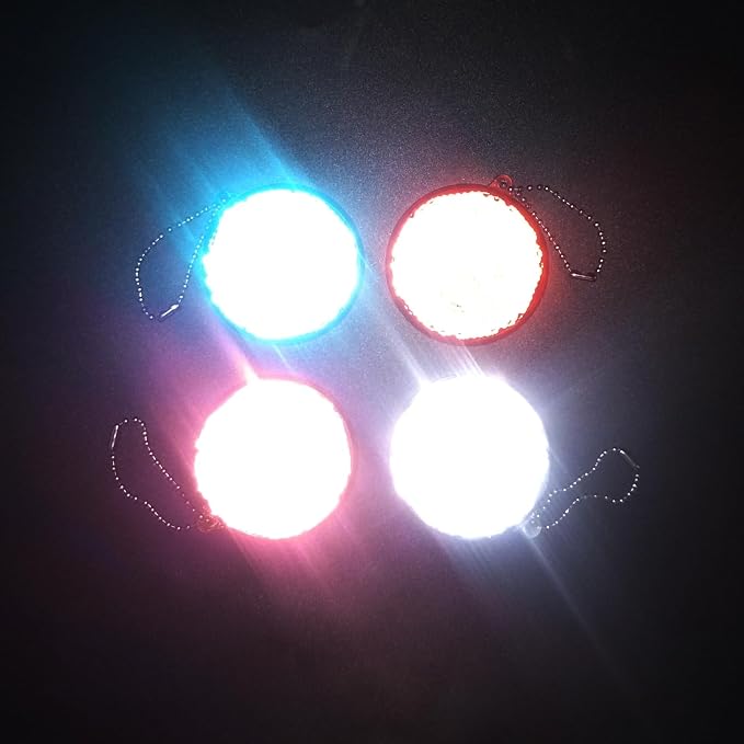 4Pcs Safety Reflector - Stylish Reflective Gear for Jackets, Bags, Purses, Backpacks, Strollers and Wheelchairs