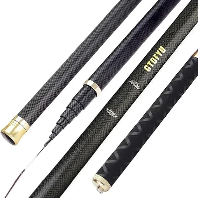 Tenkara Rod 18-30FT Carbon Fiber Telescopic Travel Fishing Pole