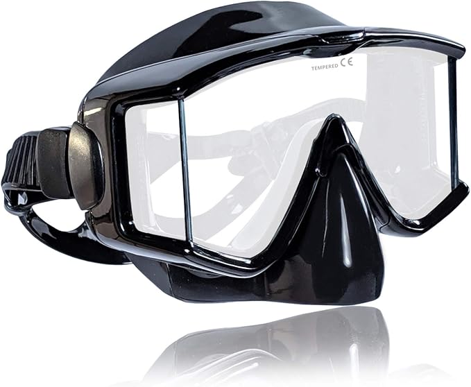 Tilos Single Lens Panoramic Large Wide View Mask for Scuba Diving & Snorkeling
