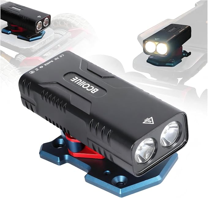 Skateboard Lights,Super Bright | 10000 mAh 74+H Run Time | Ultra Hard T6 Aluminum Alloy | Digital Power Display| Quick Release Longboard Lights