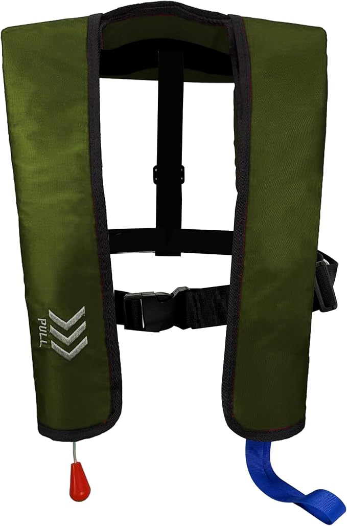 Automatic Inflatable Life Jackets for Adults Life Vests PFD Low Profile Load Capacity Up to 330lbs