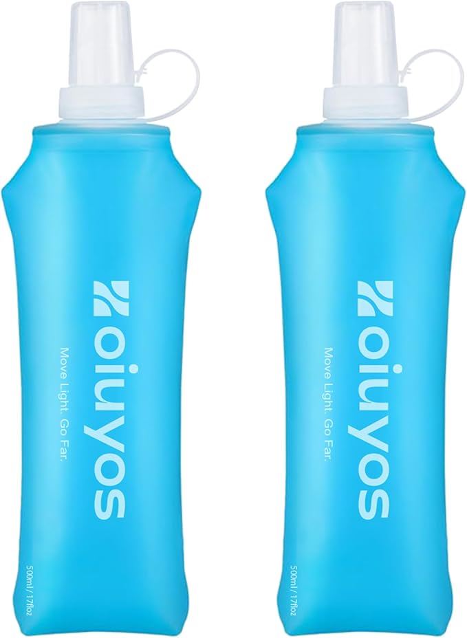 Running Vest (Small) & 2 Pack Soft Water Bottle