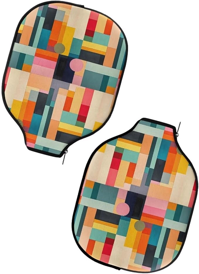 Pickleball Paddle Covers, Fits Standard Pickleball Racquets, Durable Zippered Paddle Cover Universal 8.6 x 11.4Inch