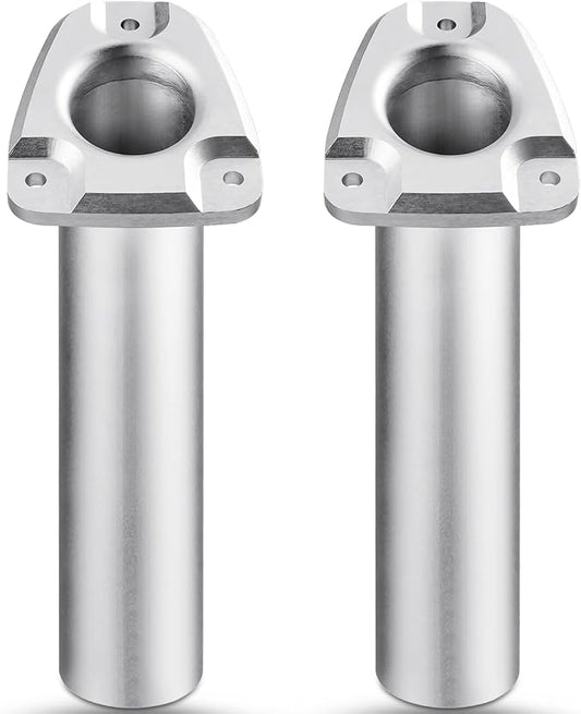 Young Marine Set of 2 Aluminium Heavy Duty Flush Mount 30 Degree Rod Holder for Fishing Boat