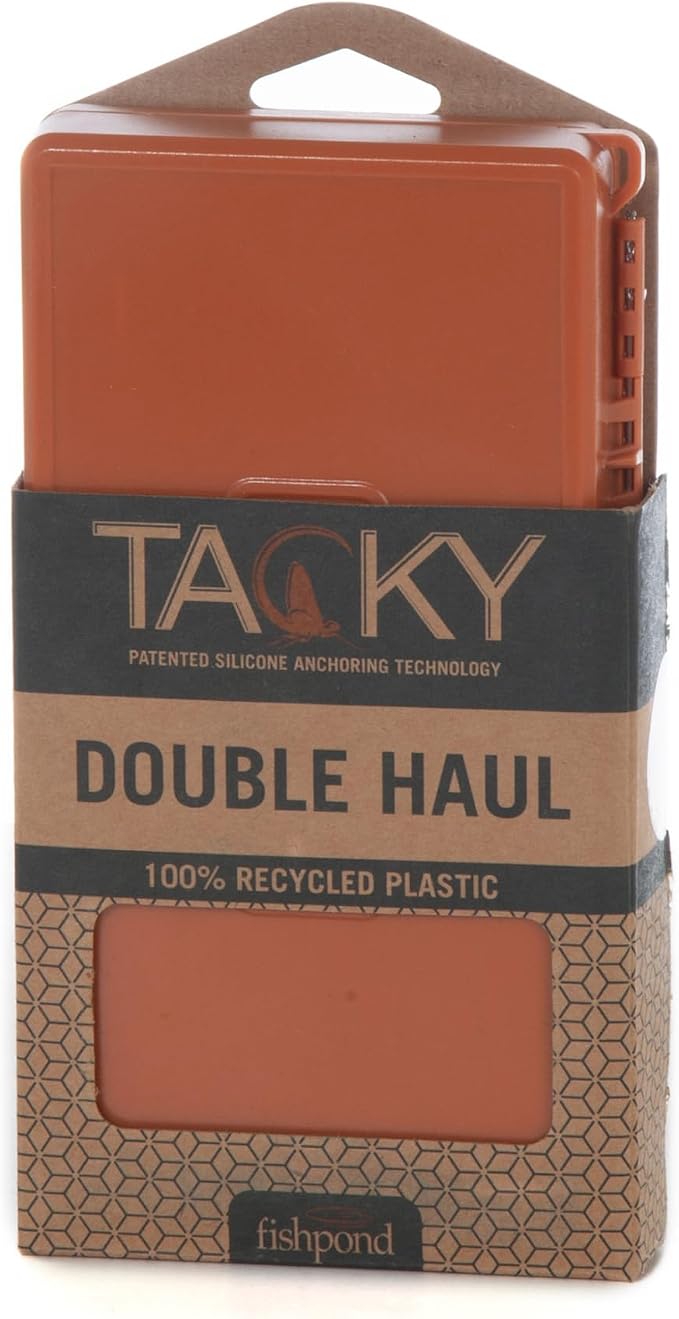 fishpond Tacky Double Haul Fly Box - Burnt Orange | Double Sided Tacky Fly Box