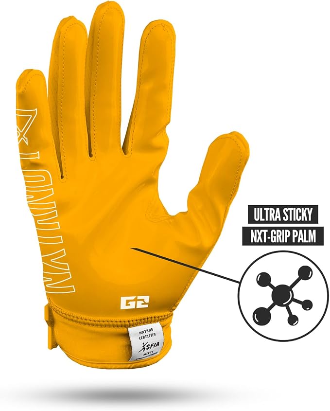 Nxtrnd G2 Pro Football Gloves, Men's Ultra Sticky Elite Receiver Gloves