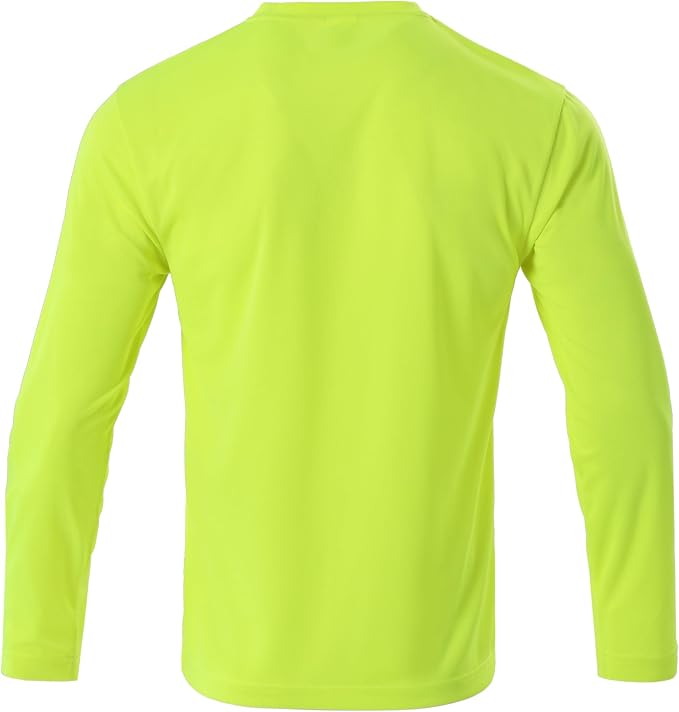 Mens Long Sleeve T-Shirts Casual Crew Neck Tee Shirt Summer Soft Running Swimming Cycling Fishing Tops