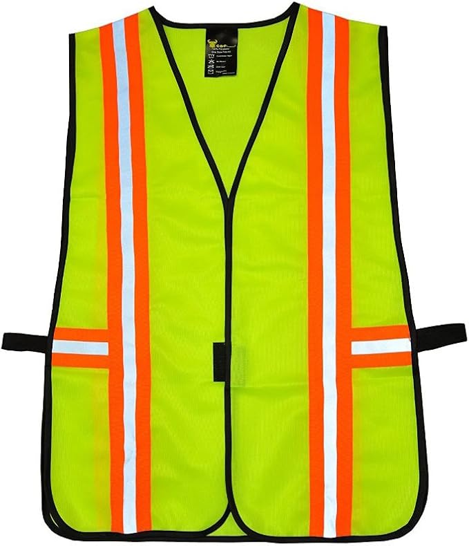 G & F Products High Visibility Reflective Safety Vest, One Size, Machine Washable Work Vest for Jobsite Safety
