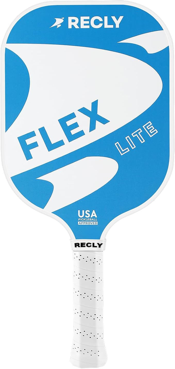 Recly Pickleball Paddles, Carbon Fiber Pickleball Paddle with UV Printed Finish & Sure-Grip Elongated Handle 14MM,USAPA Approved for Beginner and Professional Players