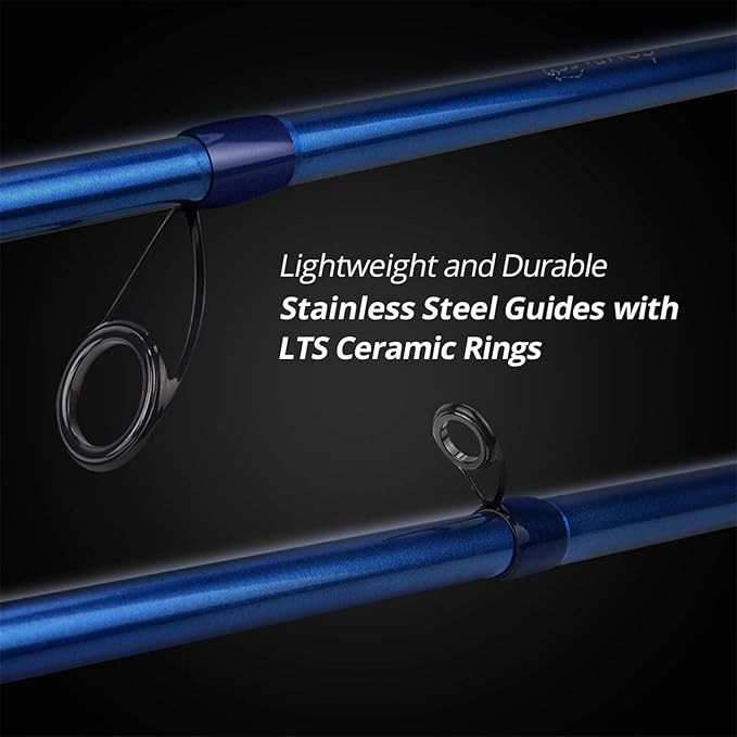 KastKing Compass Telescopic Fishing Rods and Combo, Easy to Travel | Sensitive Graphite Composite Blank, Easy to Travel, Packs to Just 17" in Length, Stainless Guides and Ceramic Rings