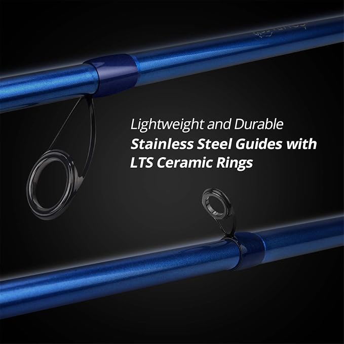 KastKing Compass Telescopic Fishing Rods and Combo, Easy to Travel | Sensitive Graphite Composite Blank, Easy to Travel, Packs to Just 17" in Length, Stainless Guides and Ceramic Rings