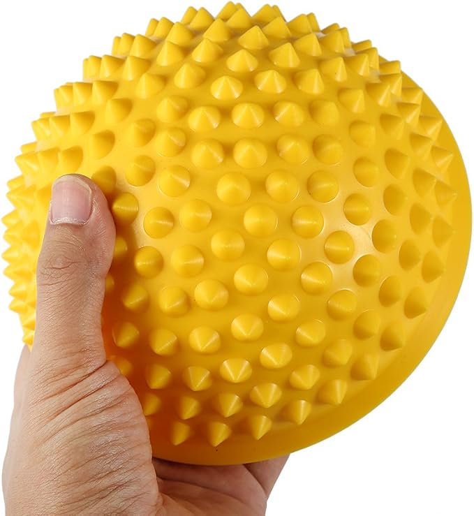 Half Round Massage Ball, Spiky Point Hemisphere Use for Yoga Fitness Exercise Gym Balancing Pad