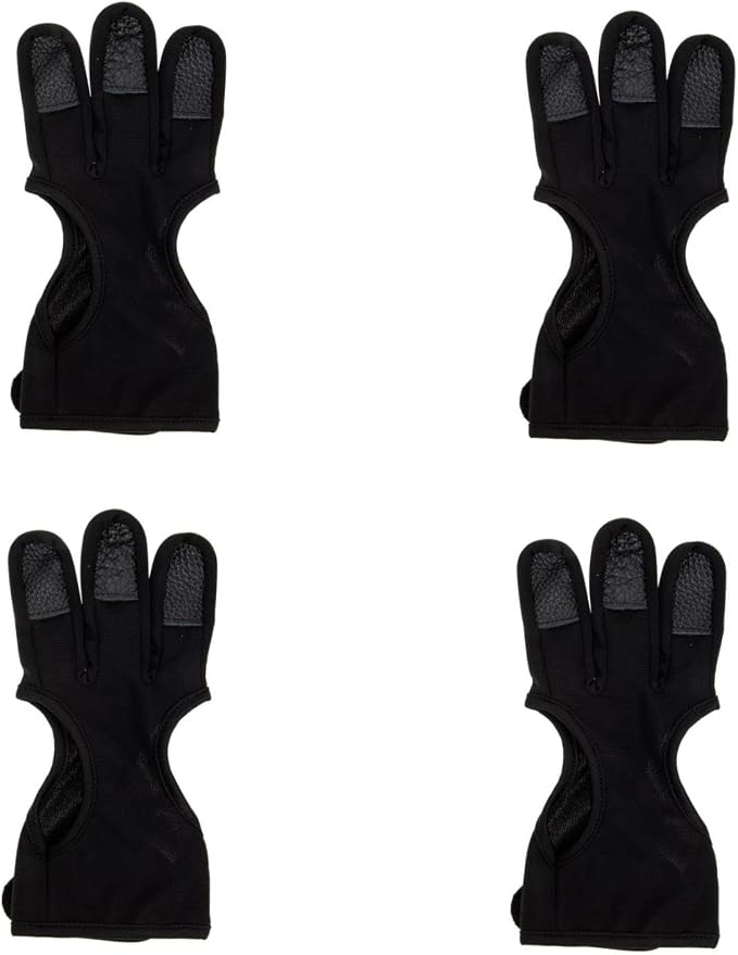 Yardwe 2pcs Archery Finger Stall Gloves Professional Archery Equipment Supply Accessory Professional