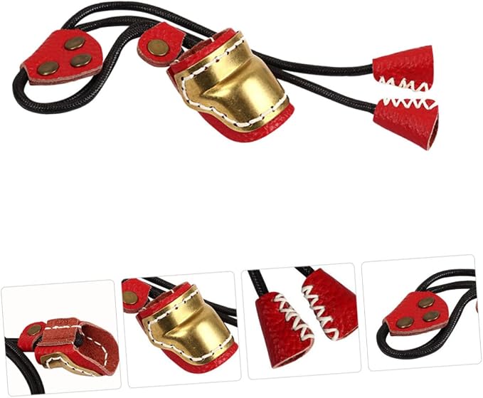 BESPORTBLE 2pcs Guard Sleeve Bow Fingers Outdoor Cover Finger Protection Right Archery Copper for Shooting