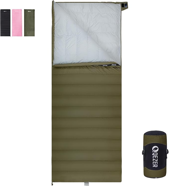 Down Sleeping Bag for Adults, Ultralight Wearable Sleeping Bag for Backpacking