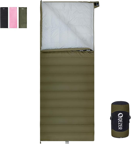 Down Sleeping Bag for Adults, Ultralight Wearable Sleeping Bag for Backpacking