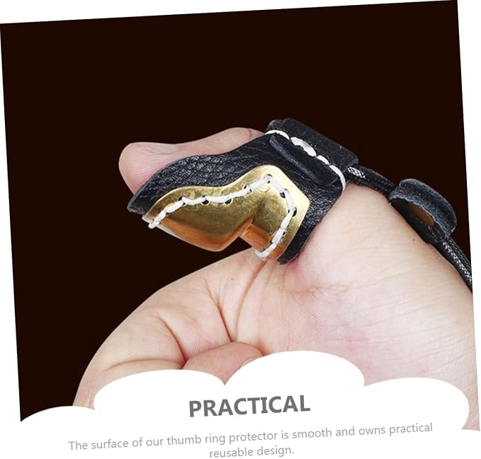BESPORTBLE 2pcs Guard Sleeve Bow Fingers Outdoor Cover Finger Protection Right Archery Copper for Shooting