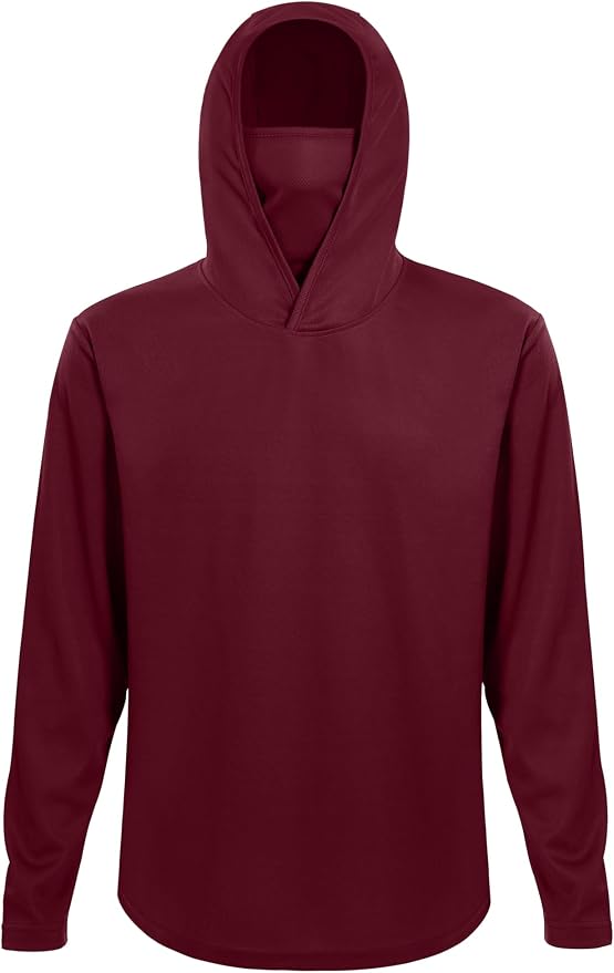 Mens Long Sleeve T-Shirts Casual Crew Neck Tee Shirt Summer Soft Running Swimming Cycling Fishing Tops