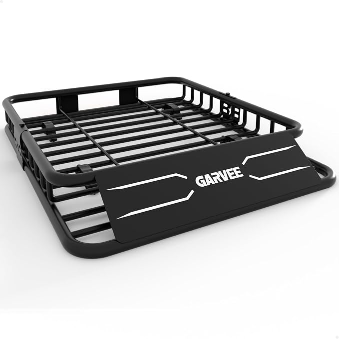 GarveeLife 51 in x 36 in Universal Roof Rack Carrier Basket, 200 LBS Capacity Rooftop Cargo Rack, Car Top Luggage Holder Basket Heavy Duty for SUVs, Trucks, Vehicles