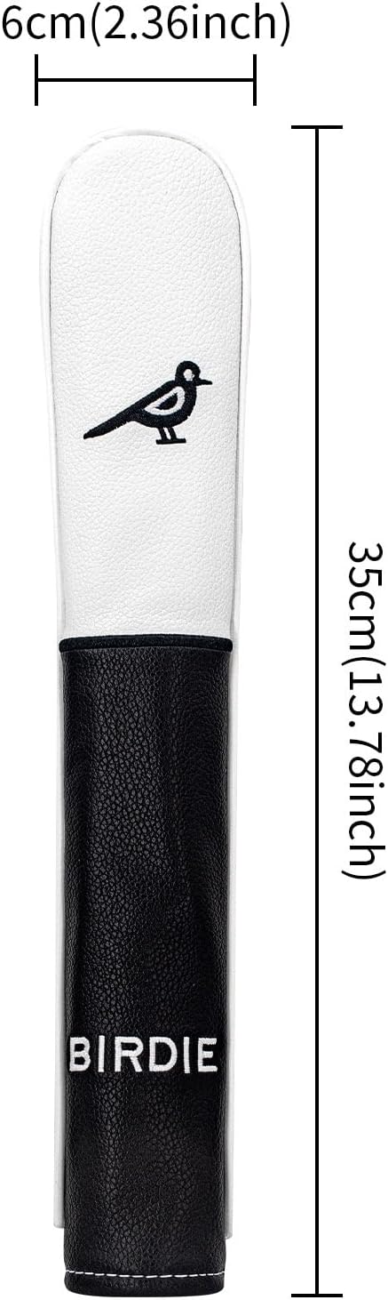 Vesperlux Birdie Golf Headcover Driver Wood Hybrid | Waterproof, Anti-Slip, 3-Pack, Universal Fit, Alignment Stick Cover, Durable, Adjustable Number Dial, Funny Unisex Golf Gift