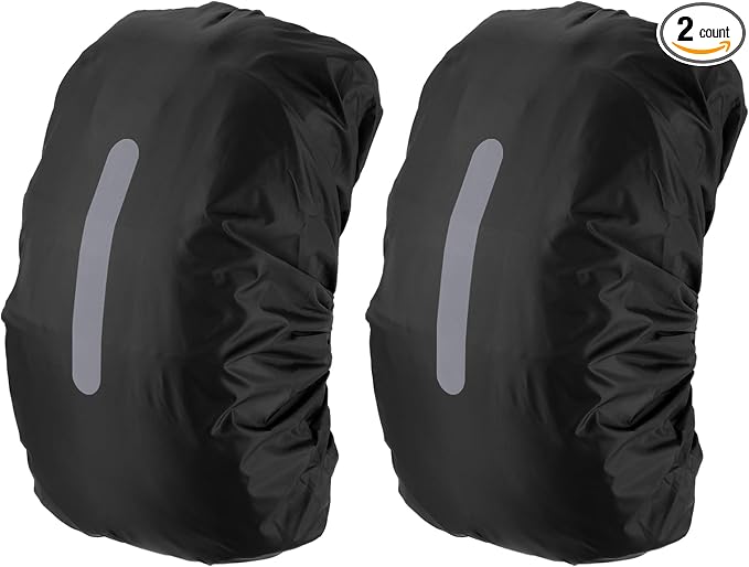 PATIKIL Waterproof Backpack Rain Cover, Non-Slip Backpack Cover with Vertical Reflective Strap Stay Dry