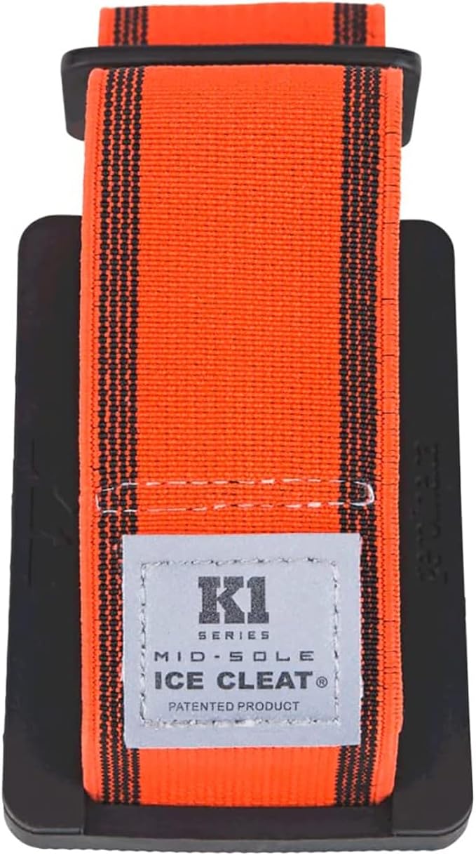 K1 Mid-Sole Ice Cleats for Men & Women - Rotatable Traction Aids For Winter Snow - Hi Vis - Original