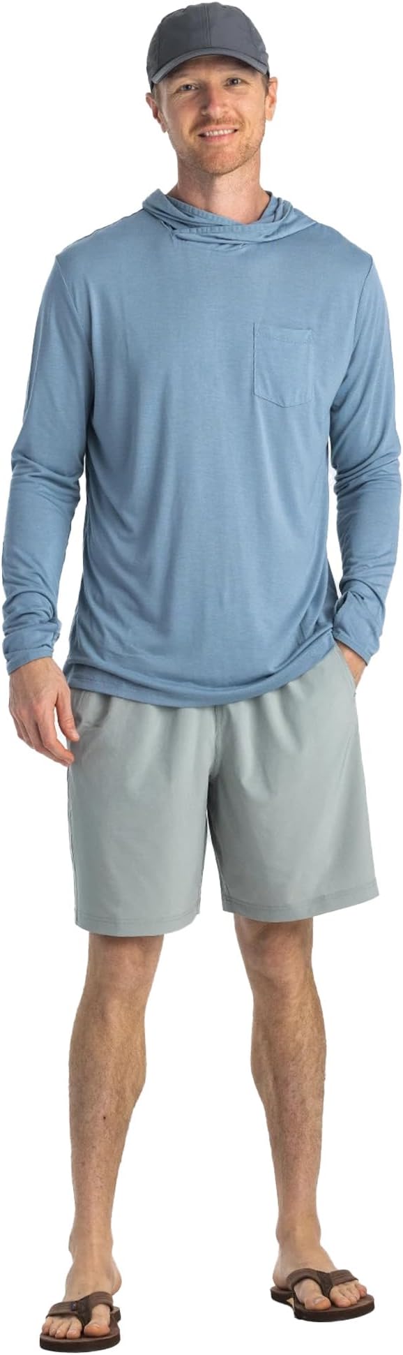 Free Fly Men's Lightweight Hoodie - UPF 20+ Sun Protection Hoodie for Men - Breathable Long Sleeve Sun Shirt for Fishing