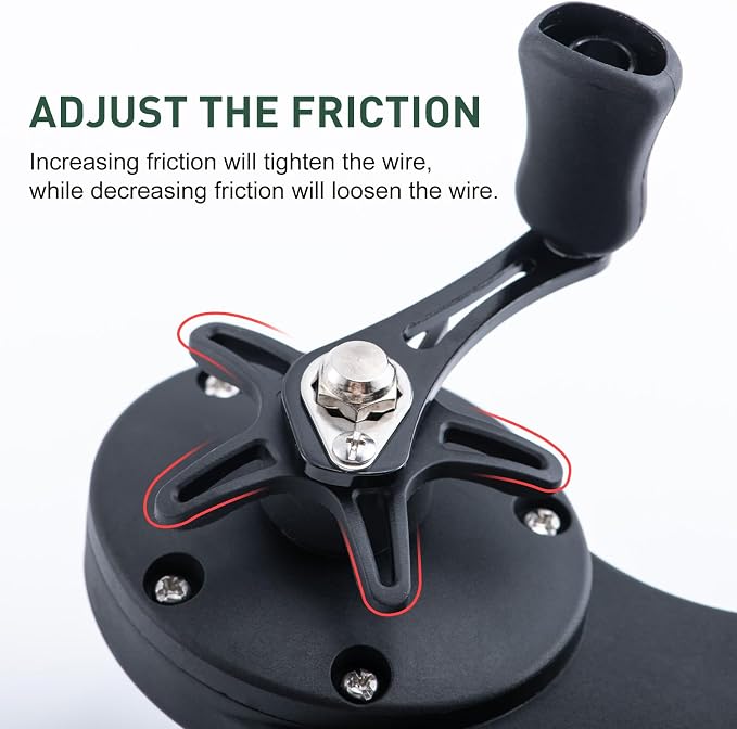 Goture Fishing Line Spooler for Fishing Reel, Fits Spools up to 5.9 in Fishing Spooler, Available in Two Lengths Fishing Reel Line Spooler, Adjustable Friction Machine Spooling Station System