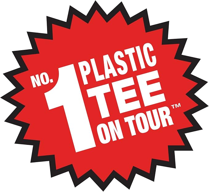 Pride Golf Tee Performance Plastic Golf Tees - Stars & Stripes - 100 Count, 3-1/4 Inch - Less Friction and Longer Drives - Made in the USA