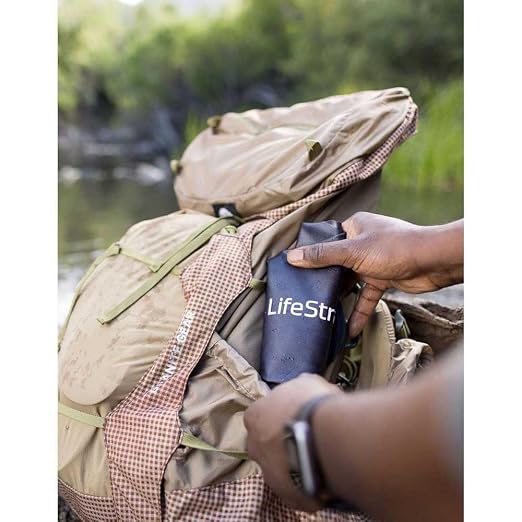 LifeStraw Peak Series — Compact Gravity Water Filter System - 3L for Backpacking, Group Camping, Hiking and Travel, Mountain Blue