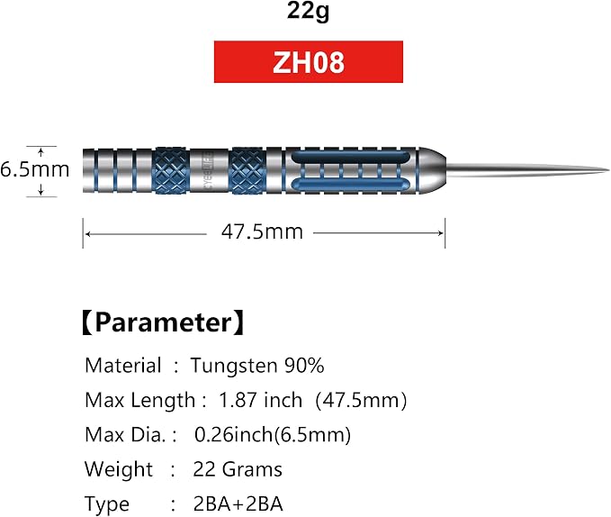 CyeeLife 21/23/26/28/30g Tungsten Steel Dart Barrels 90%