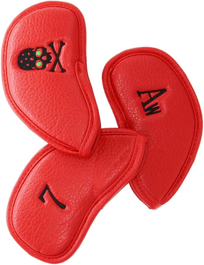 HISTAR Golf Club Head Covers Skull Design Golf Iron Head Covers Set Headcover Fit All Brands Titleist, Callaway, Ping, Taylormade, Cobra, Nike, Etc.
