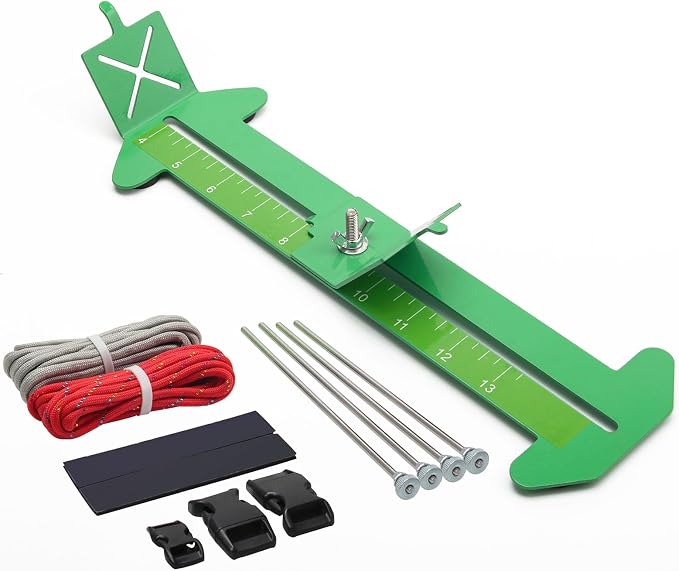 Catcan 2 in 1 Paracord Bracelet Jig, Paracord Bracelet Making Kit, Adjustable Length DIY Craft Monkey Fist Jig Tools 4" to 13" with Free Cord and Buckles
