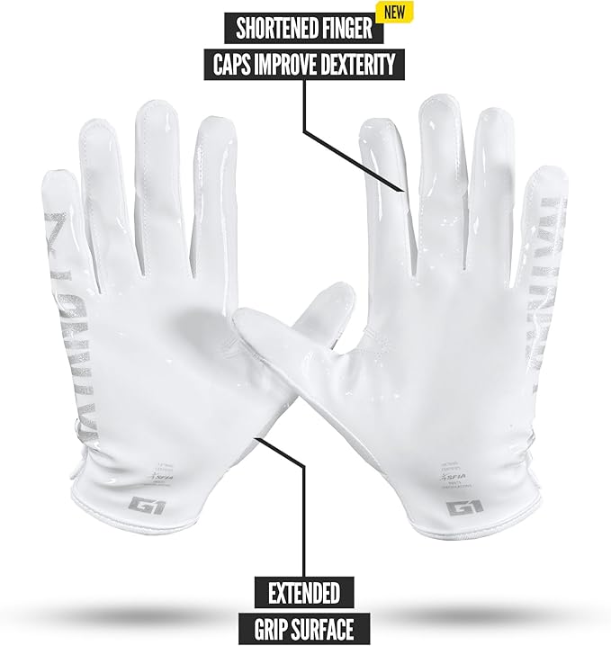 Nxtrnd G1 Pro Men's Football Gloves, Adult Sticky Receiver Gloves